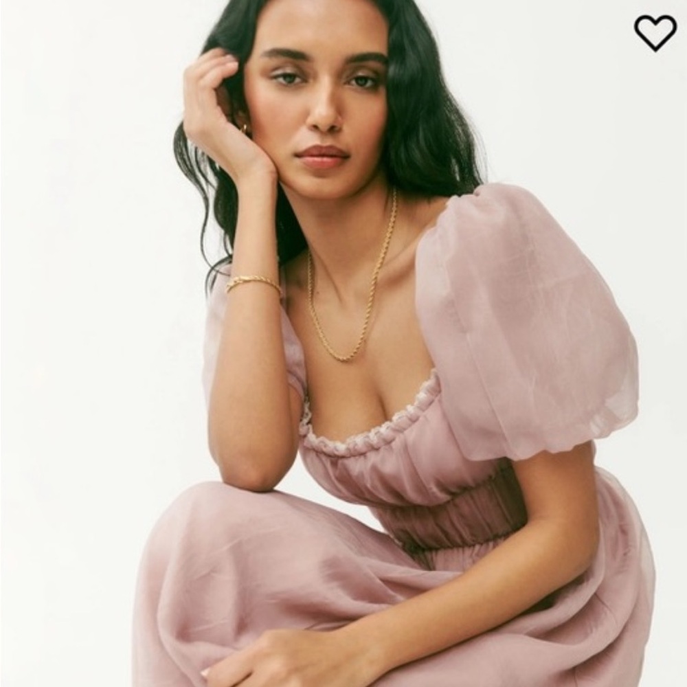 Mayme blush pink maxi dress